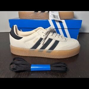adidas Samba Sneakers in Cream and Black